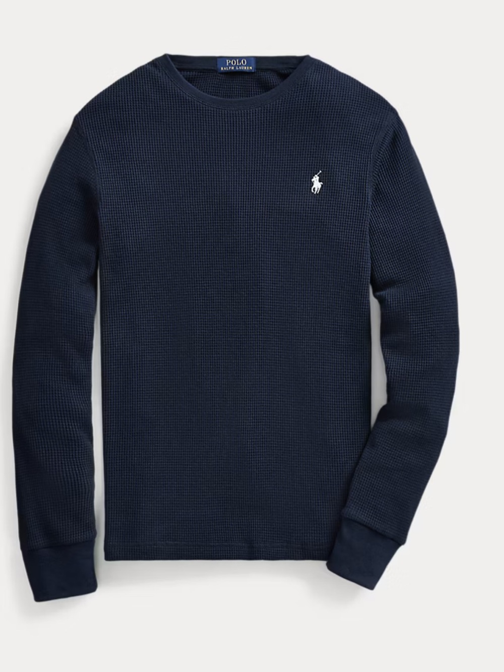 XL Polo Ralph Lauren NWT men’s Waffle-Knit Cotton polyester Crewneck navy blue